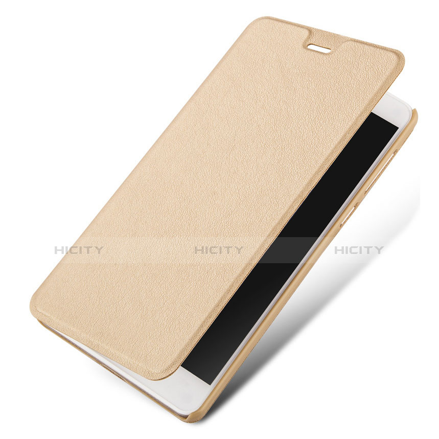 Coque Portefeuille Livre Cuir L03 pour Huawei GR5 (2017) Or Plus