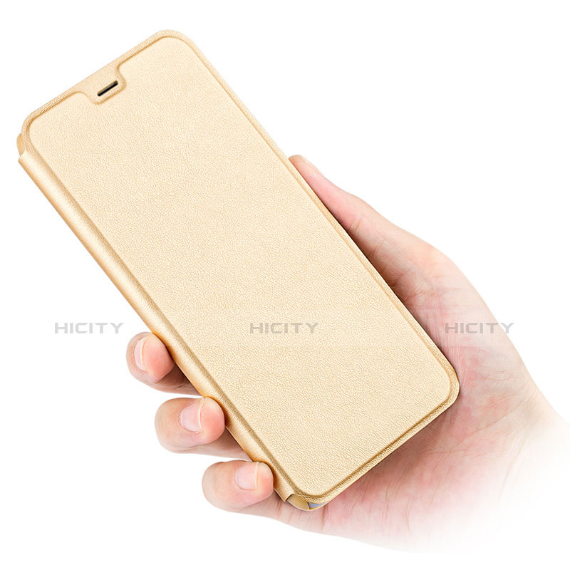 Coque Portefeuille Livre Cuir L03 pour Huawei GR5 (2017) Or Plus