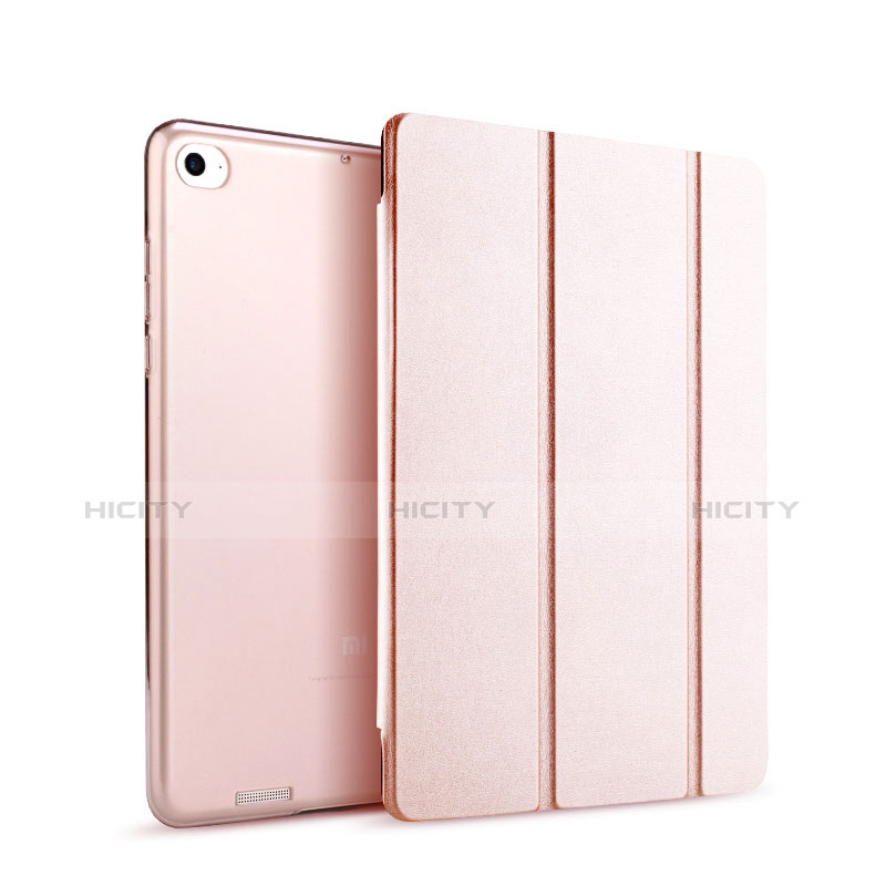 Coque Portefeuille Livre Cuir L04 pour Xiaomi Mi Pad 2 Or Rose Plus