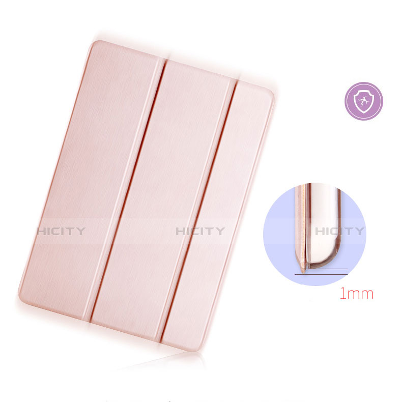 Coque Portefeuille Livre Cuir L04 pour Xiaomi Mi Pad 2 Or Rose Plus