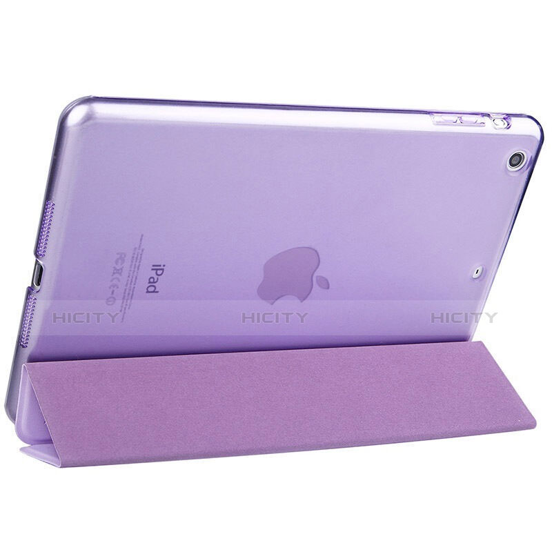 Coque Portefeuille Livre Cuir L06 pour Apple iPad Mini 2 Violet Plus