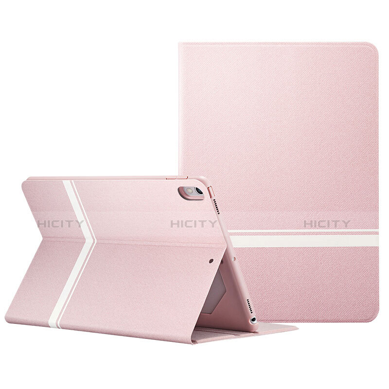 Coque Portefeuille Livre Cuir L06 pour Apple iPad Pro 10.5 Rose Plus