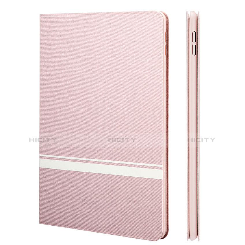 Coque Portefeuille Livre Cuir L06 pour Apple iPad Pro 10.5 Rose Plus