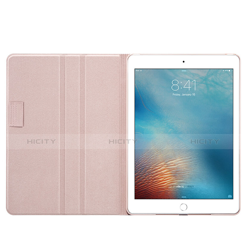 Coque Portefeuille Livre Cuir L06 pour Apple iPad Pro 10.5 Rose Plus