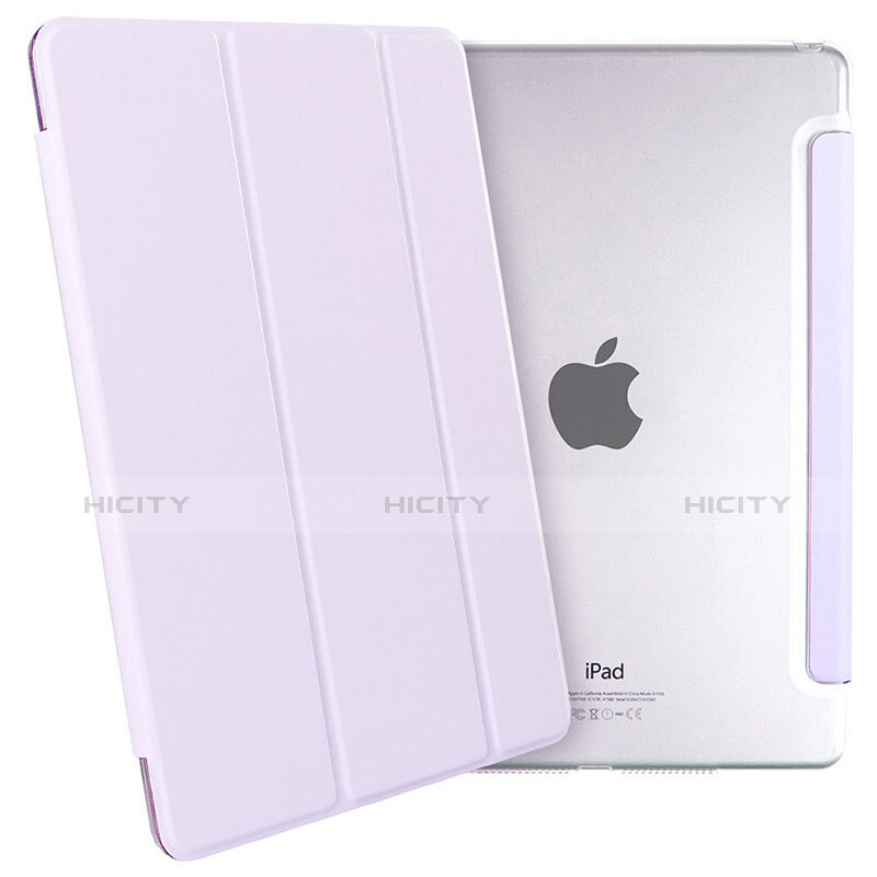 Coque Portefeuille Livre Cuir L07 pour Apple iPad Mini 2 Violet Plus