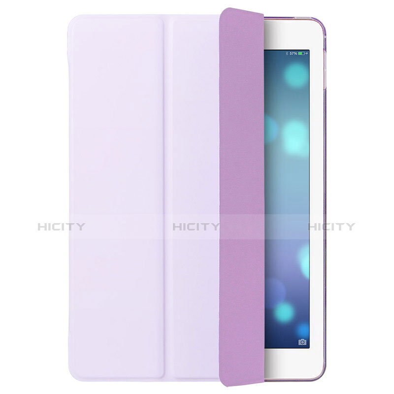 Coque Portefeuille Livre Cuir L07 pour Apple iPad Mini 2 Violet Plus