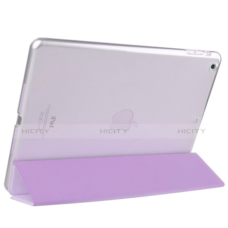 Coque Portefeuille Livre Cuir L07 pour Apple iPad Mini 2 Violet Plus