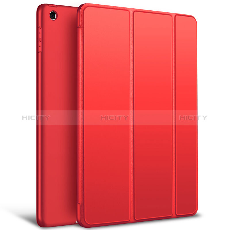 Coque Portefeuille Livre Cuir L09 pour Apple New iPad 9.7 (2018) Rouge Plus