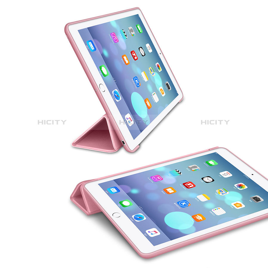 Coque Portefeuille Livre Cuir L11 pour Apple New iPad 9.7 (2018) Or Rose Plus