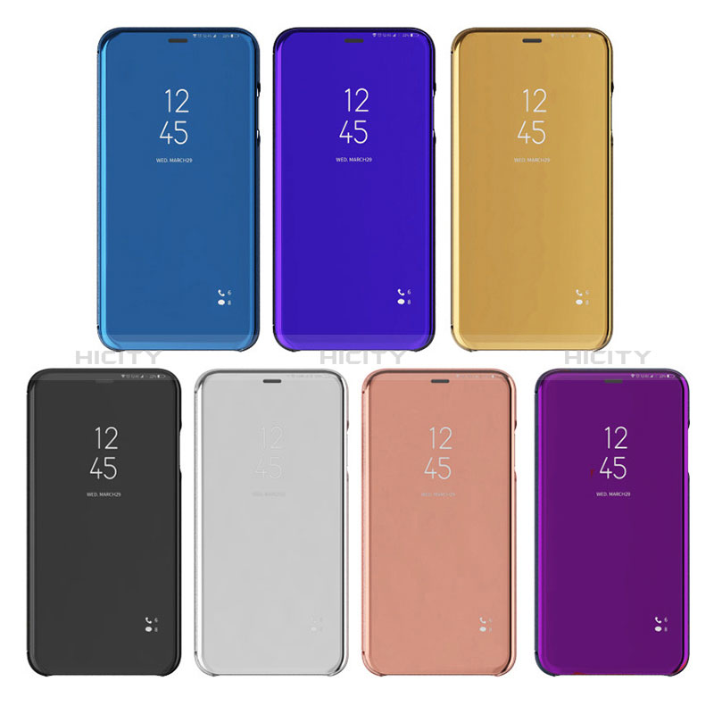 Coque Portefeuille Livre Cuir Miroir Housse Etui Clapet L01 pour Oppo A16 Plus