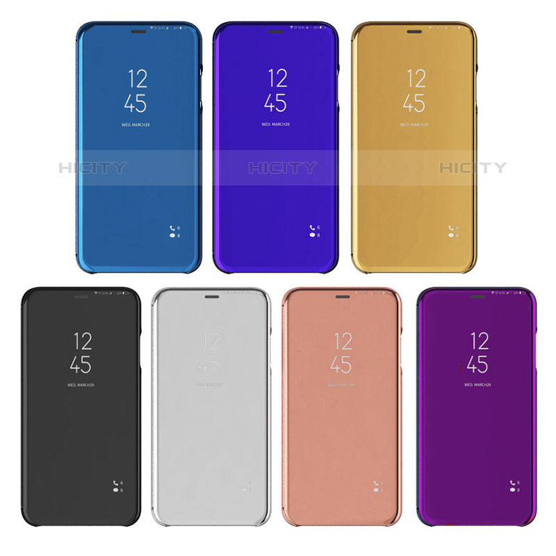 Coque Portefeuille Livre Cuir Miroir Housse Etui Clapet L01 pour Oppo F19 Pro Plus