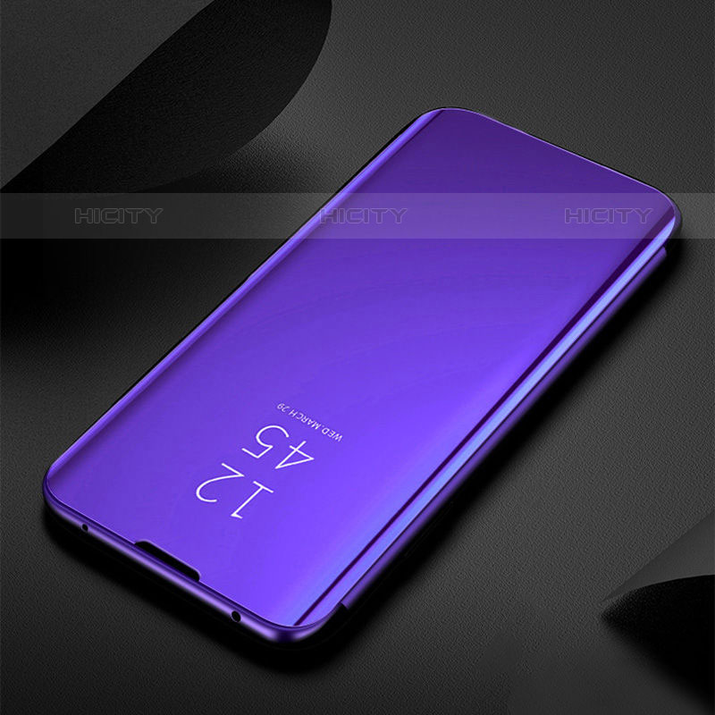 Coque Portefeuille Livre Cuir Miroir Housse Etui Clapet L01 pour Oppo F19 Pro Plus