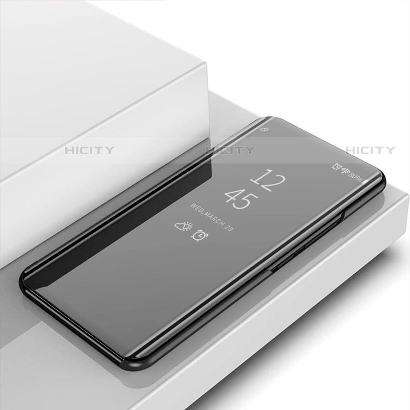 Coque Portefeuille Livre Cuir Miroir Housse Etui Clapet L01 pour Xiaomi Mi 11 Pro 5G Noir Plus