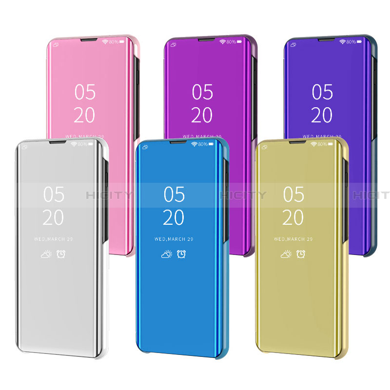 Coque Portefeuille Livre Cuir Miroir Housse Etui Clapet L05 pour Samsung Galaxy A22 5G Plus