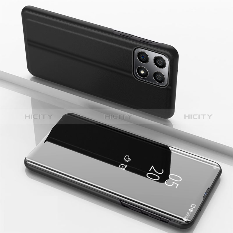Coque Portefeuille Livre Cuir Miroir Housse Etui Clapet pour Huawei Honor X8b Plus