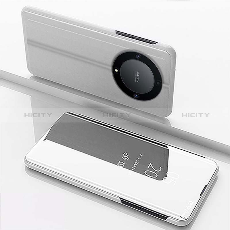 Coque Portefeuille Livre Cuir Miroir Housse Etui Clapet pour Huawei Honor X9a 5G Plus