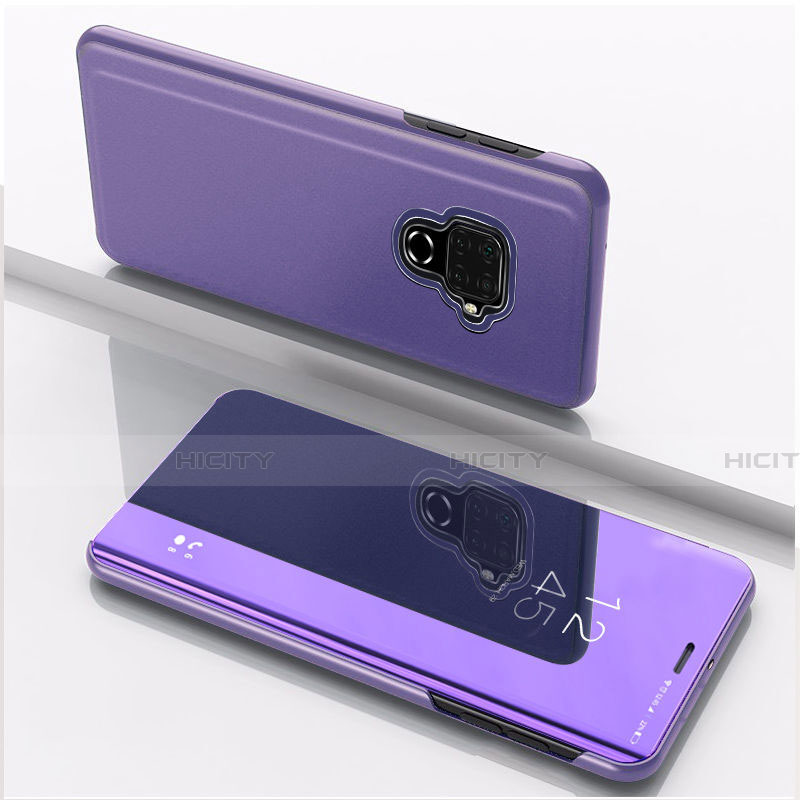 Coque Portefeuille Livre Cuir Miroir Housse Etui Clapet pour Huawei Mate 30 Lite Violet Plus