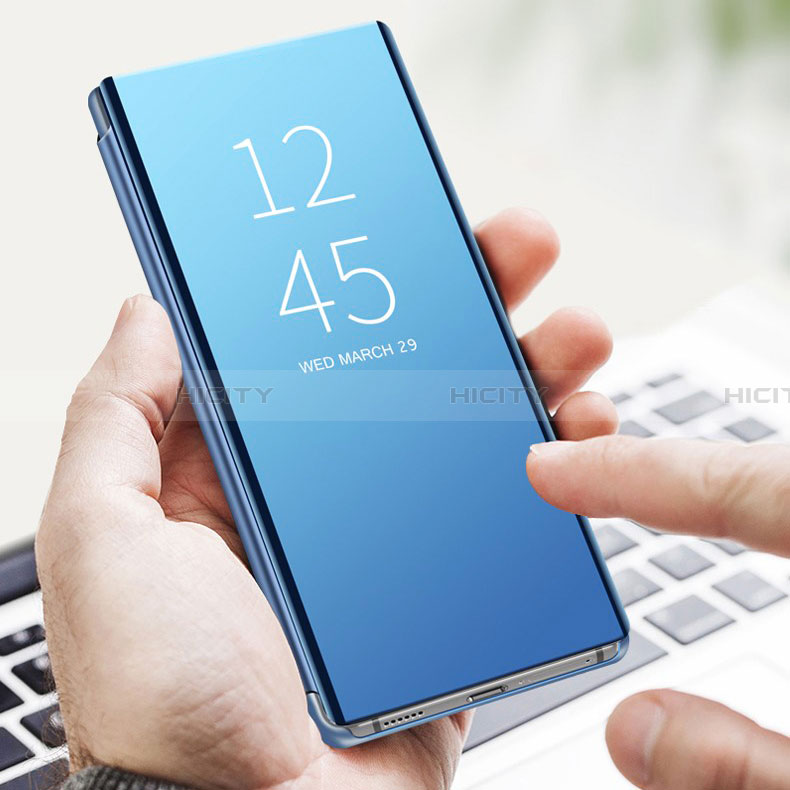 Coque Portefeuille Livre Cuir Miroir Housse Etui Clapet pour Samsung Galaxy A32 4G Plus