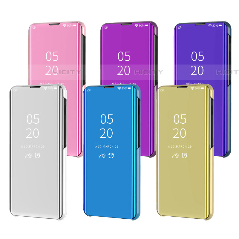 Coque Portefeuille Livre Cuir Miroir Housse Etui Clapet pour Samsung Galaxy A72 4G Plus