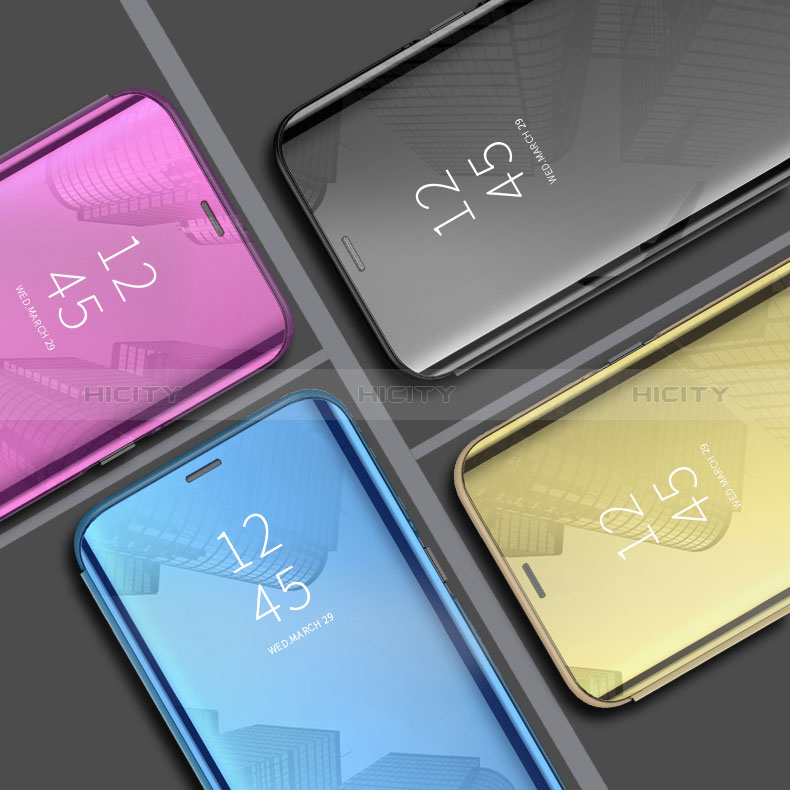 Coque Portefeuille Livre Cuir Miroir Housse Etui Clapet pour Xiaomi Poco M5 4G Plus