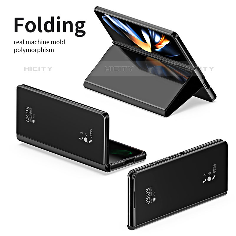 Coque Portefeuille Livre Cuir Miroir Housse Etui Clapet ZL1 pour Samsung Galaxy Z Fold5 5G Plus