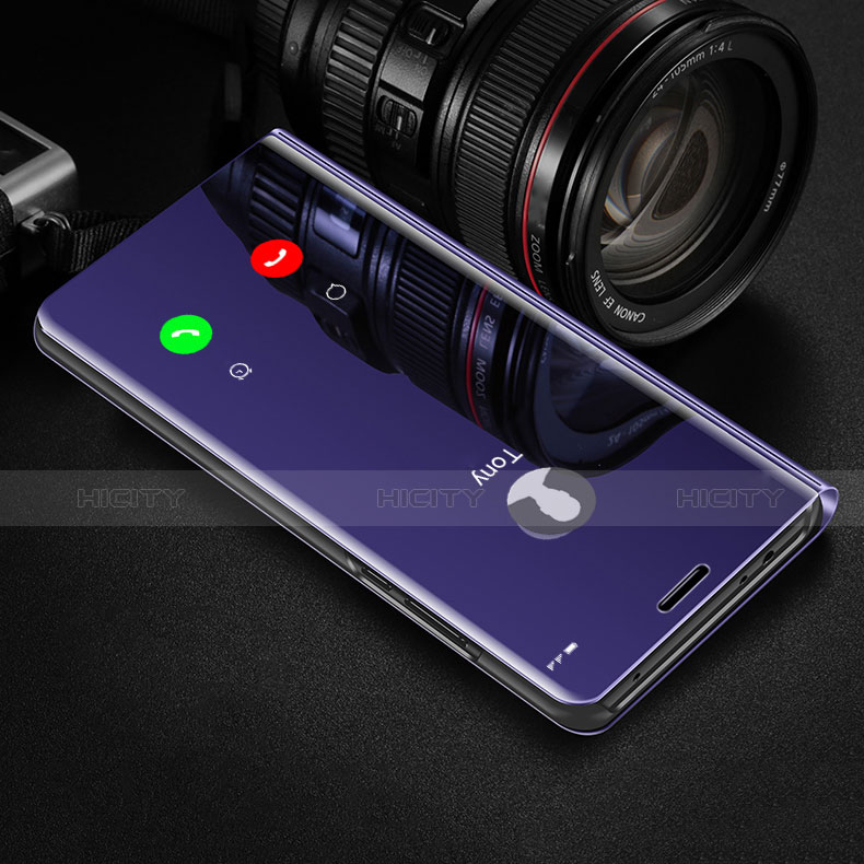 Coque Portefeuille Livre Cuir Miroir Housse Etui pour Huawei Honor 10 Plus