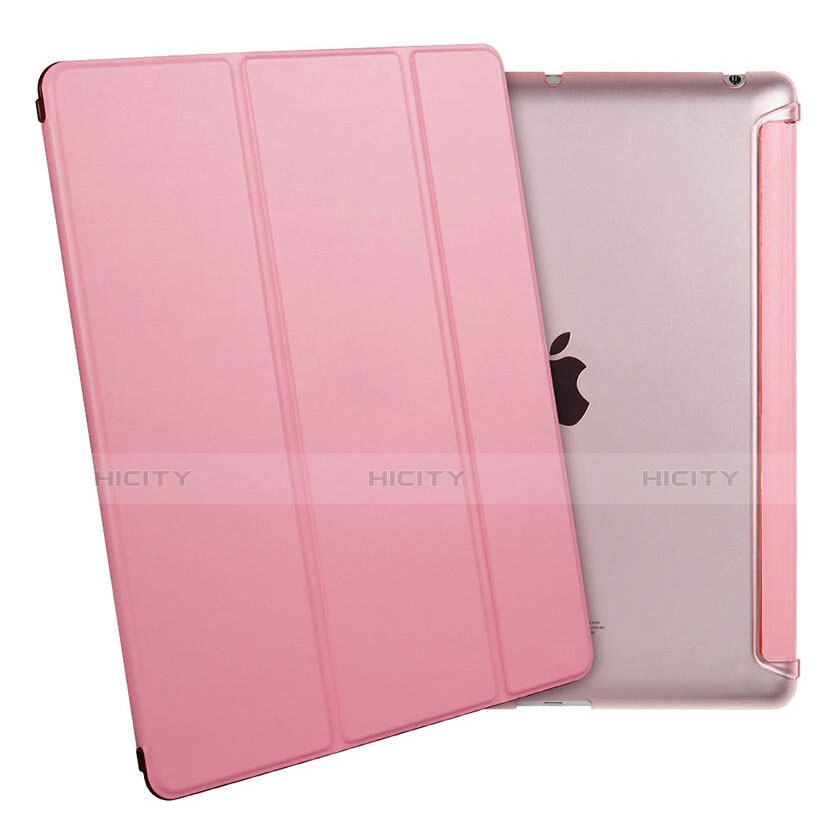 Coque Portefeuille Livre Cuir pour Apple iPad 3 Rose Plus