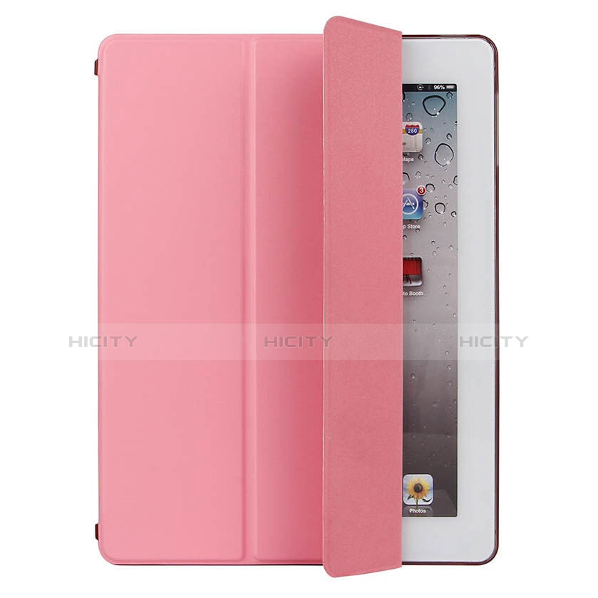 Coque Portefeuille Livre Cuir pour Apple iPad 3 Rose Plus