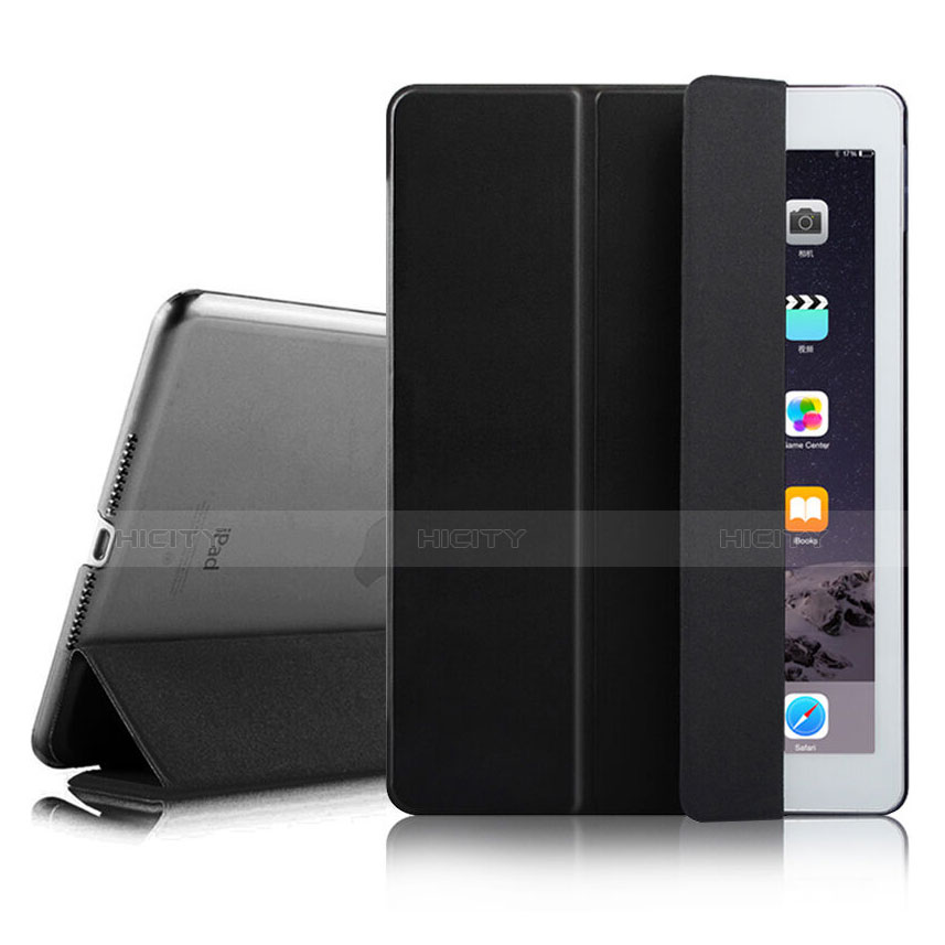 Coque Portefeuille Livre Cuir pour Apple iPad Air 2 Noir Plus