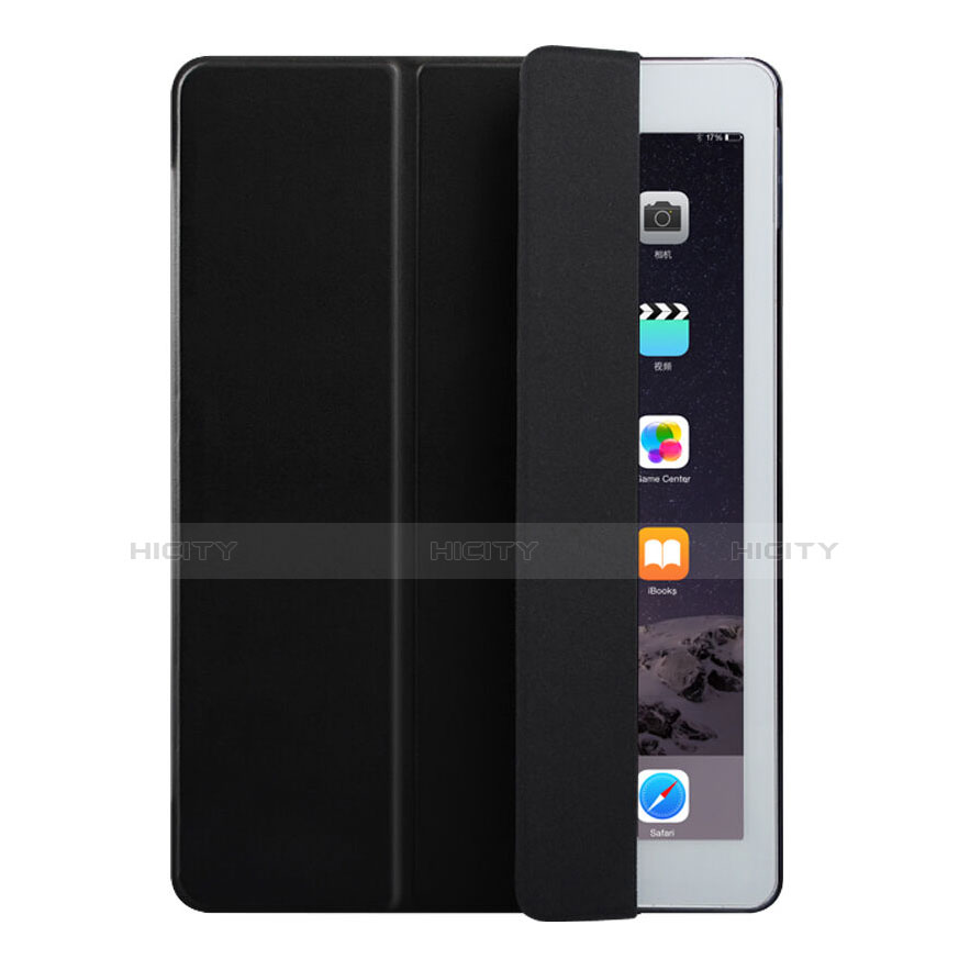 Coque Portefeuille Livre Cuir pour Apple iPad Air 2 Noir Plus