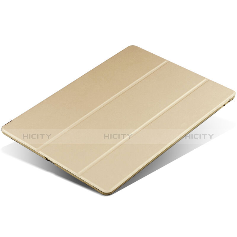 Coque Portefeuille Livre Cuir pour Apple iPad Mini 4 Or Plus