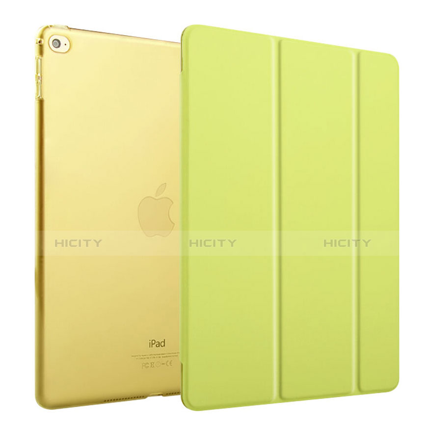 Coque Portefeuille Livre Cuir pour Apple iPad Mini 4 Vert Plus