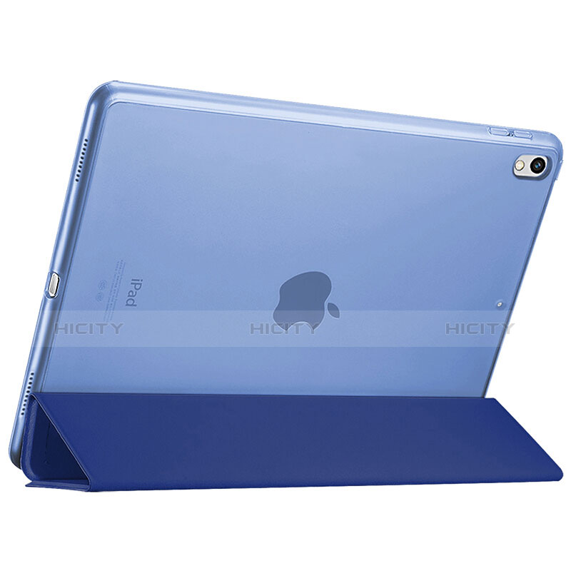 Coque Portefeuille Livre Cuir pour Apple iPad Pro 12.9 (2017) Bleu Plus