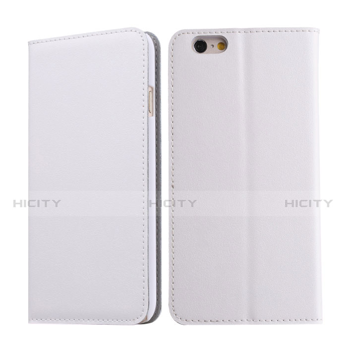 Coque Portefeuille Livre Cuir pour Apple iPhone 6 Blanc Plus