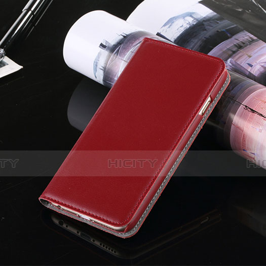 Coque Portefeuille Livre Cuir pour Apple iPhone 6 Rouge Plus