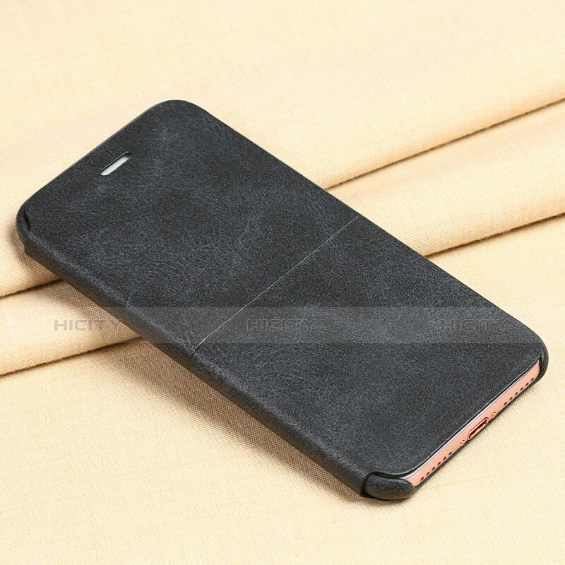 Coque Portefeuille Livre Cuir pour Apple iPhone 8 Noir Plus