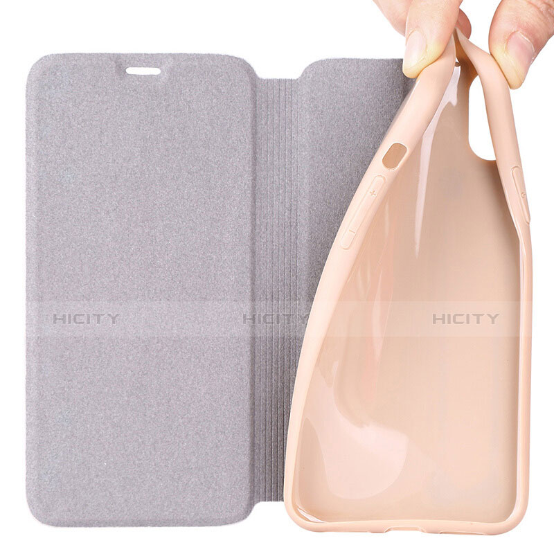 Coque Portefeuille Livre Cuir pour Apple iPhone X Or Plus