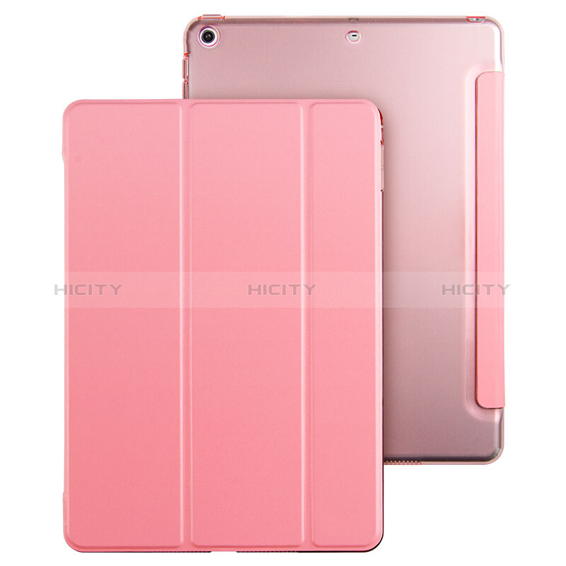 Coque Portefeuille Livre Cuir pour Apple New iPad 9.7 (2018) Rose Plus