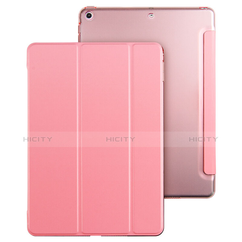 Coque Portefeuille Livre Cuir pour Apple New iPad Pro 9.7 (2017) Rose Plus