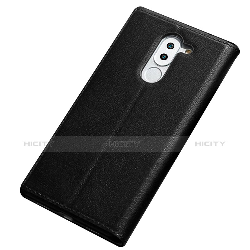 Coque Portefeuille Livre Cuir pour Huawei GR5 (2017) Noir Plus