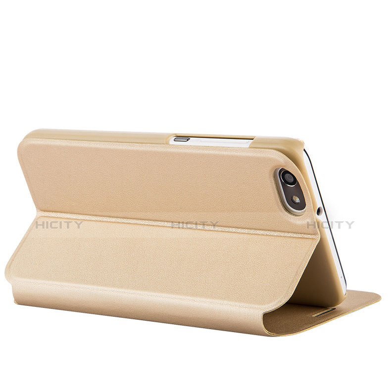 Coque Portefeuille Livre Cuir pour Huawei Honor 4X Or Plus