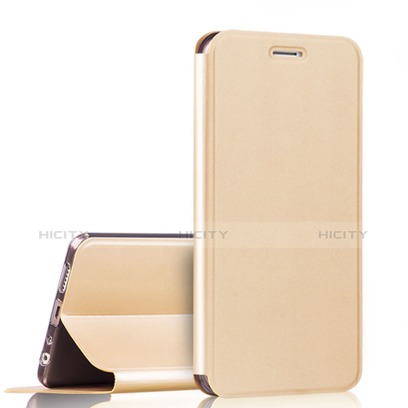 Coque Portefeuille Livre Cuir pour Huawei Honor 7X Or Plus