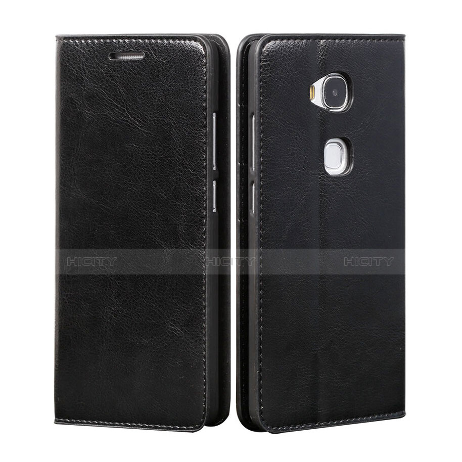 Coque Portefeuille Livre Cuir pour Huawei Honor Play 5X Noir Plus