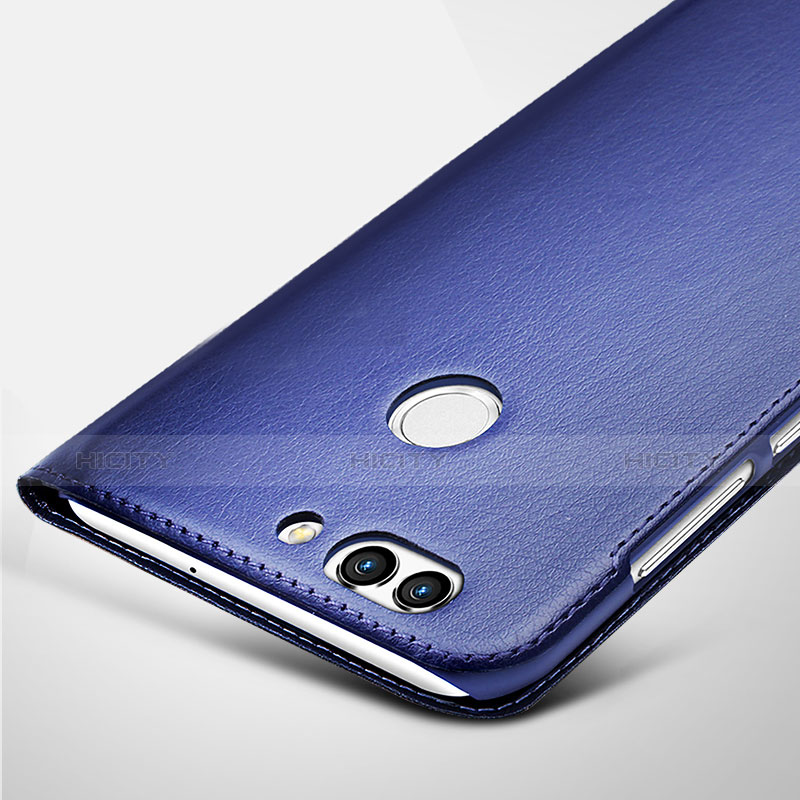 Coque Portefeuille Livre Cuir pour Huawei Nova 2 Bleu Plus