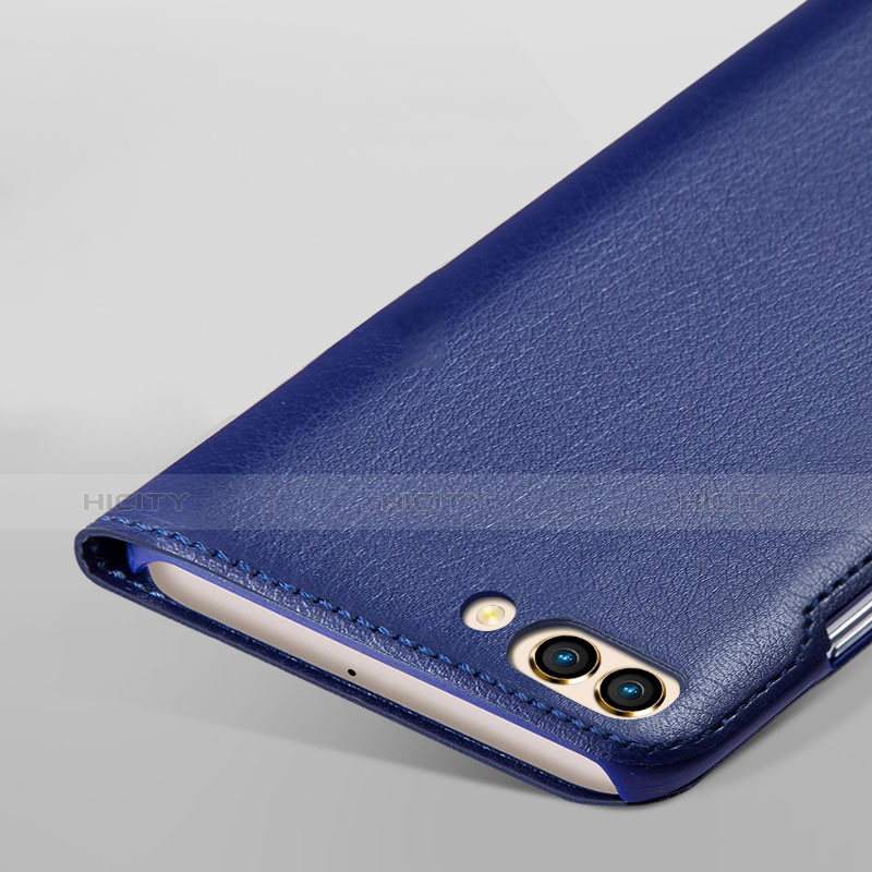 Coque Portefeuille Livre Cuir pour Huawei Nova 2S Bleu Plus