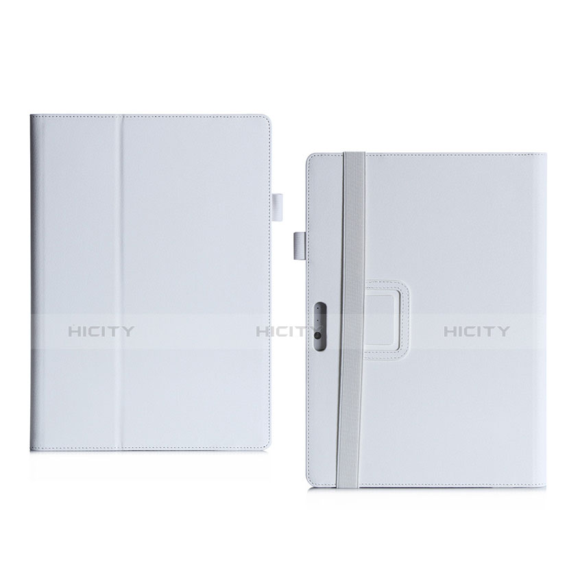 Coque Portefeuille Livre Cuir pour Microsoft Surface Pro 3 Blanc Plus