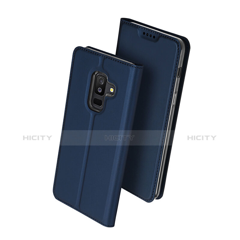 Coque Portefeuille Livre Cuir pour Samsung Galaxy A9 Star Lite Bleu Plus