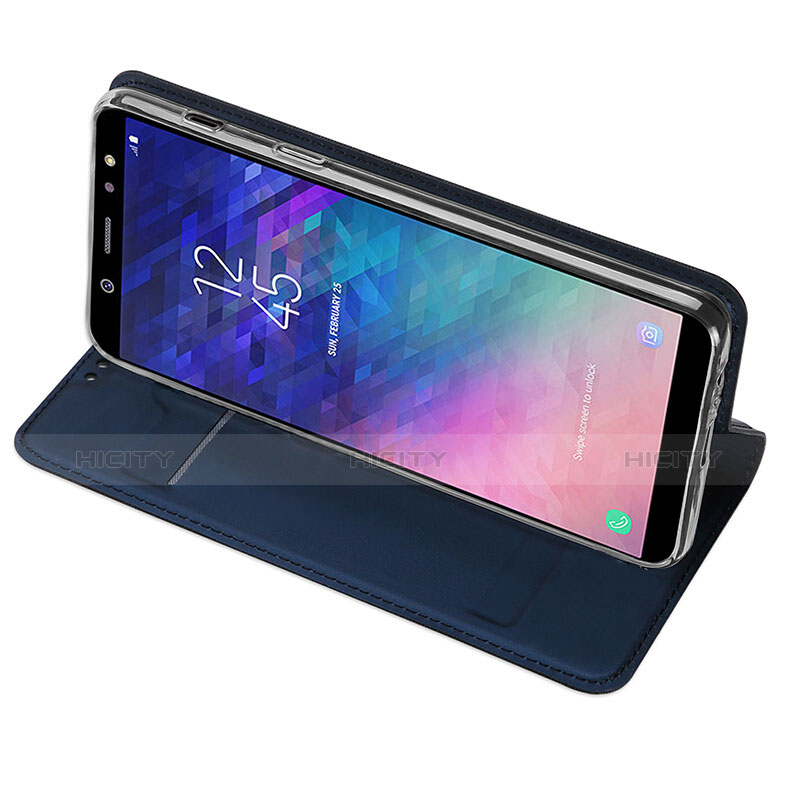 Coque Portefeuille Livre Cuir pour Samsung Galaxy A9 Star Lite Bleu Plus