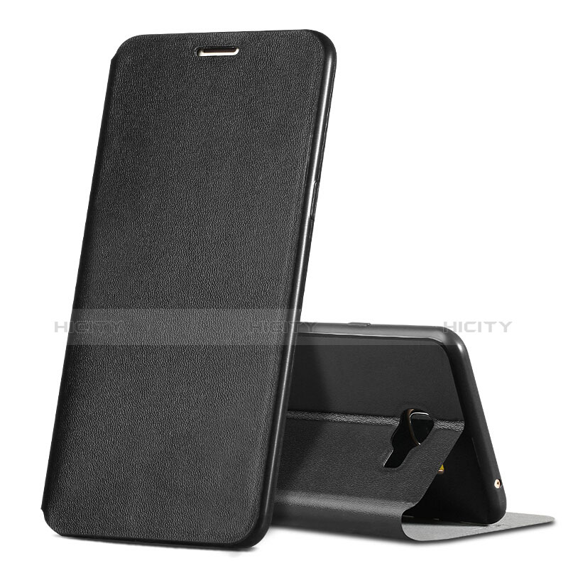 Coque Portefeuille Livre Cuir pour Samsung Galaxy C7 SM-C7000 Noir Plus