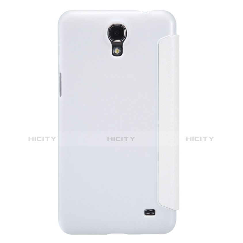 Coque Portefeuille Livre Cuir pour Samsung Galaxy Mega 2 G7508Q Blanc Plus